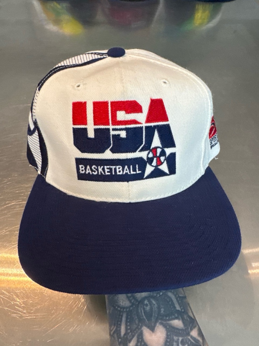 Vintage 90s USA Basketball Sports Specialties Snapback Hat